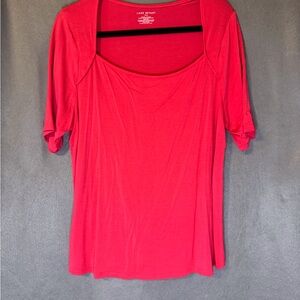 Lane Bryant Pink Fitted Blouse. Excellent Condition.